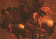  Leonardo  Da Vinci The Battle of Anghiari oil painting